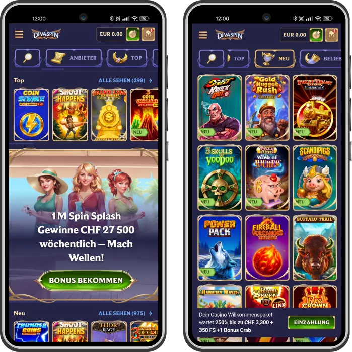 mobile Version ausländischer Online Casinos