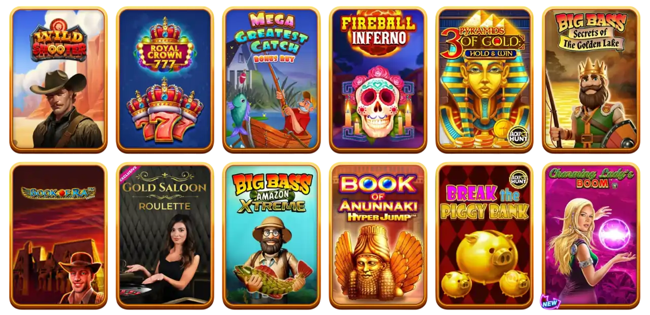 Top Spiele in ausländischen Online Casinos