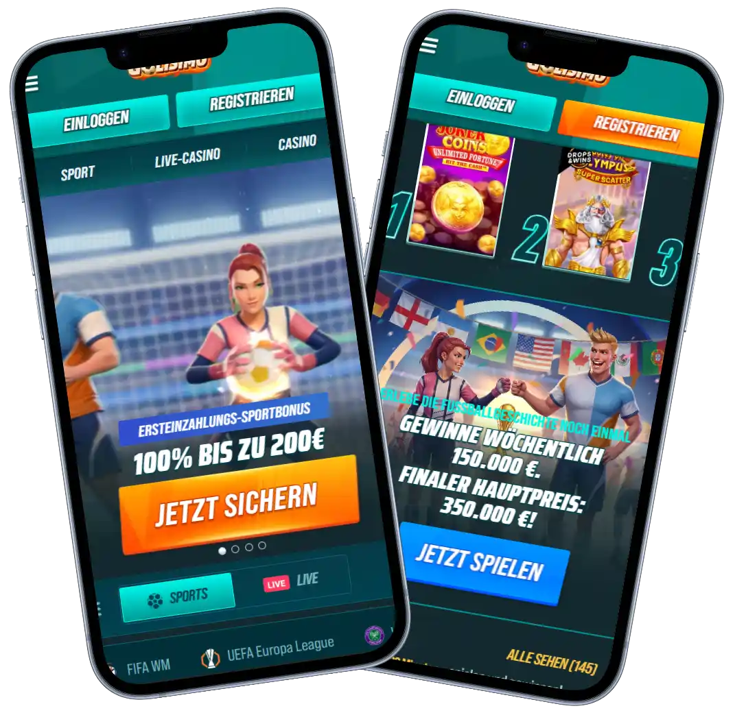 Golisimo Casino Startseite und Benutzeroberfläche