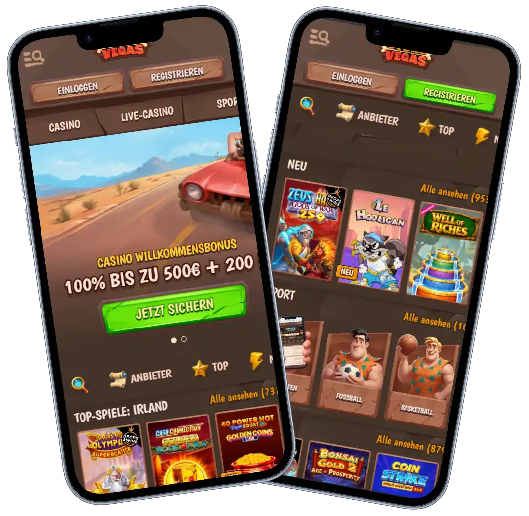 StoneVegas Casino Startseite und Benutzeroberfläche